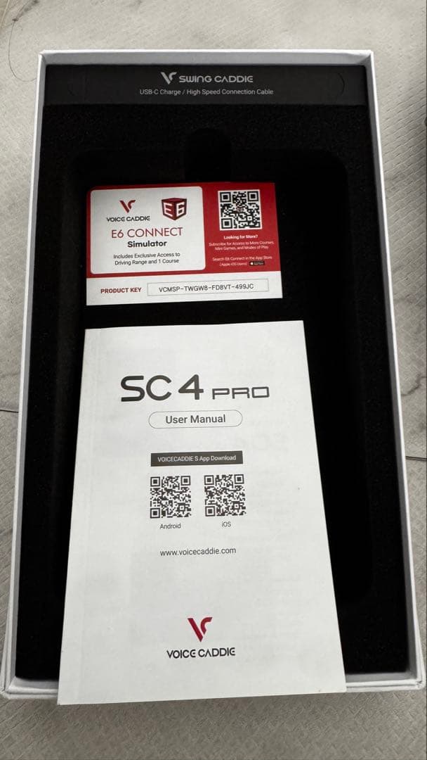 【日本未発売】VOICE CADDIE SC4 PRO 専用ケース付 弾道測定器