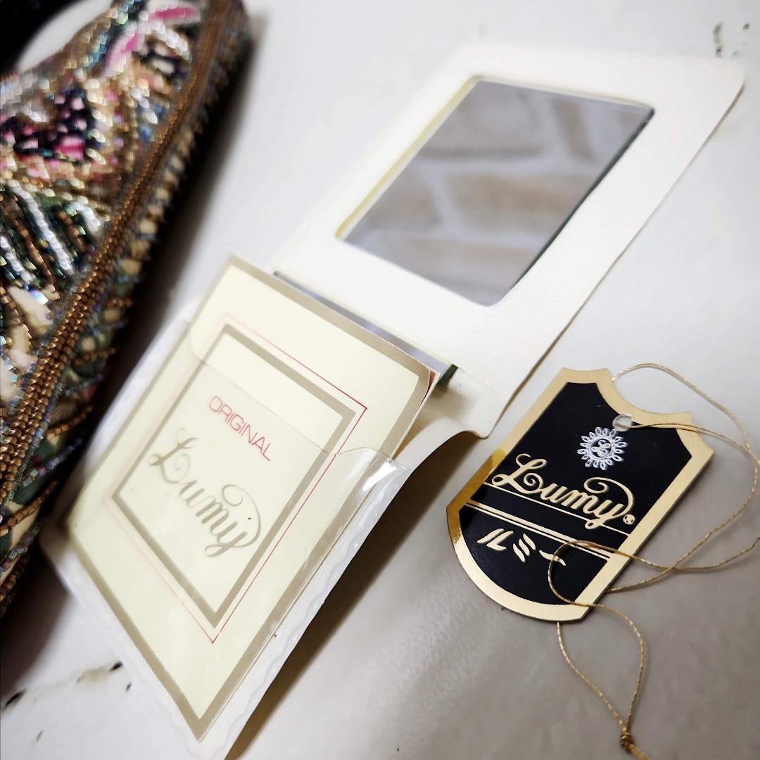 ★はしもと/LUMY「薔薇孔雀」フォーマル 2WAYトートバッグ 美品 希少レア