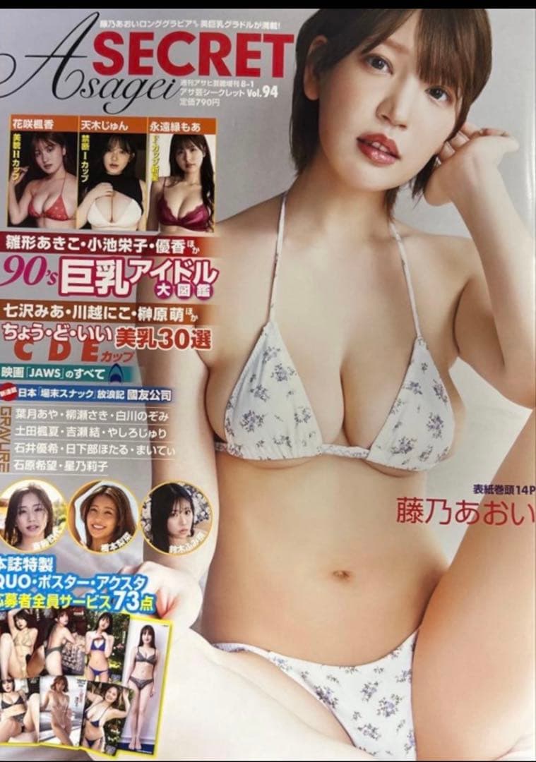 【直筆】 アサ芸シークレット 94号 当選品 藤乃あおい サイン入り チェキ