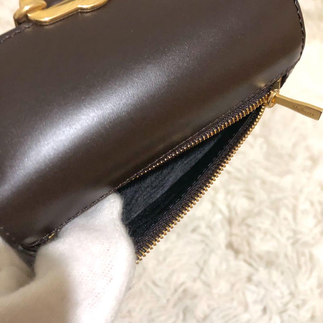 現行·未使用✨マルベリー レザー　三つ折り財布