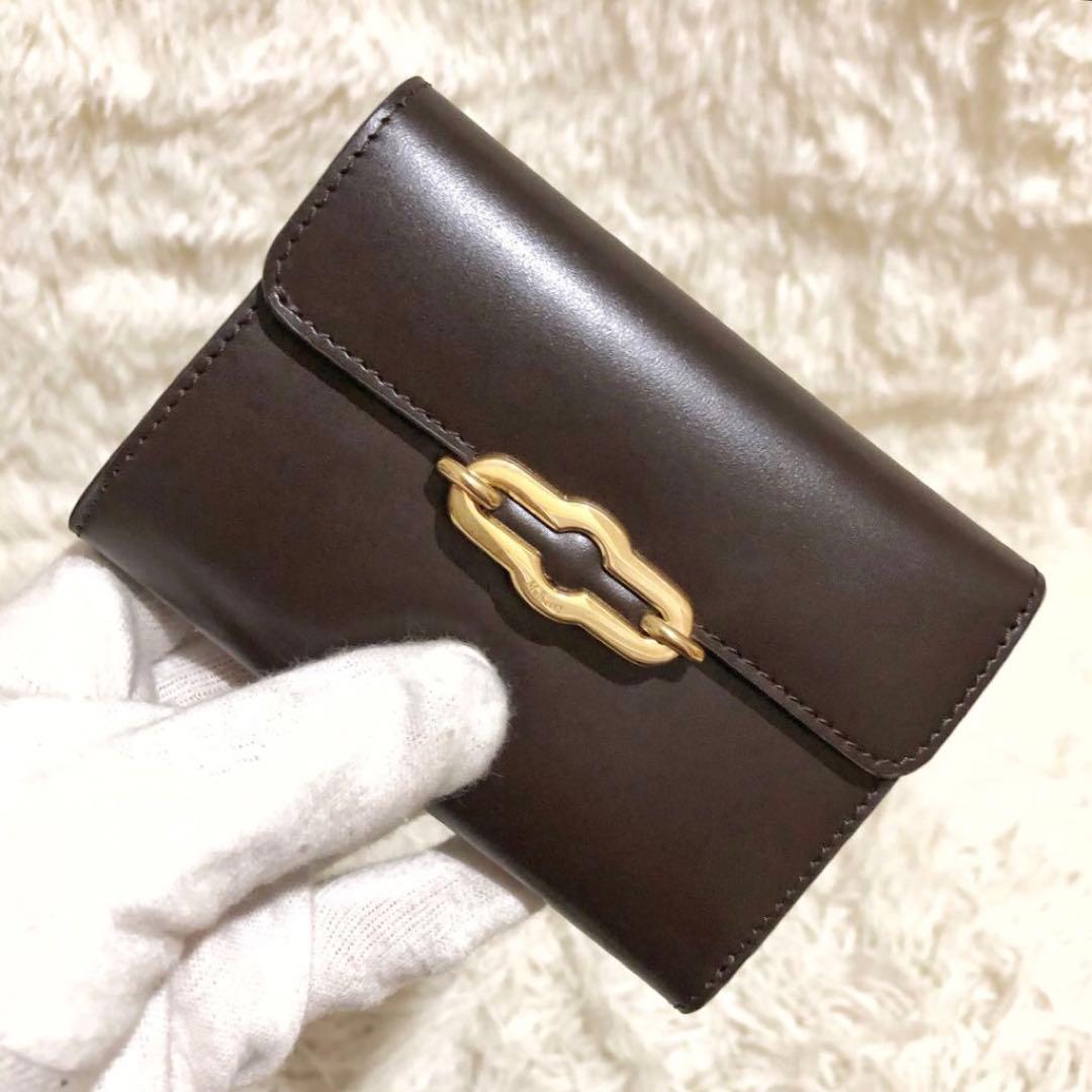 現行·未使用✨マルベリー レザー　三つ折り財布