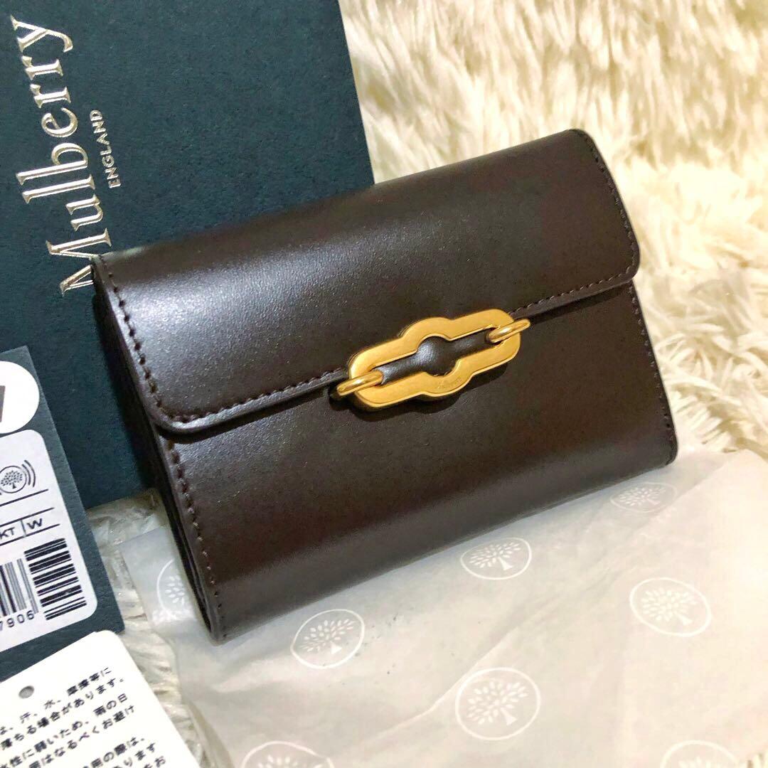 現行·未使用✨マルベリー レザー　三つ折り財布