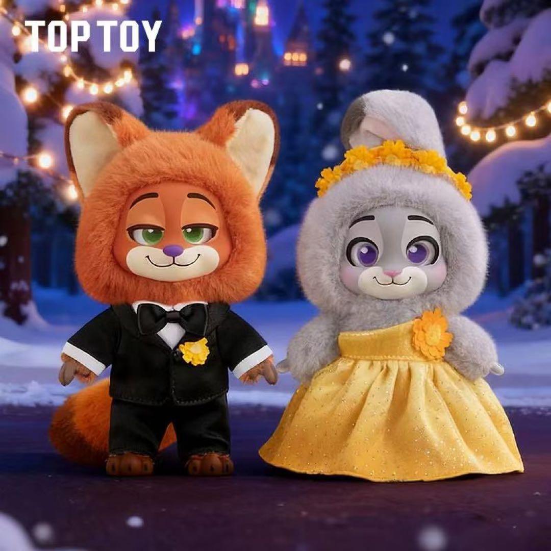 TOPTOY ズートピア　ぬいぐるみ　ニック ジュディ、スーツ