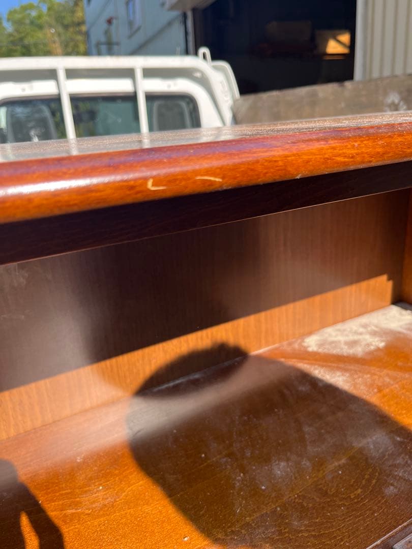 カリモク　karimoku コロニアル　木製電話台 ダークブラウン 幅約60cm