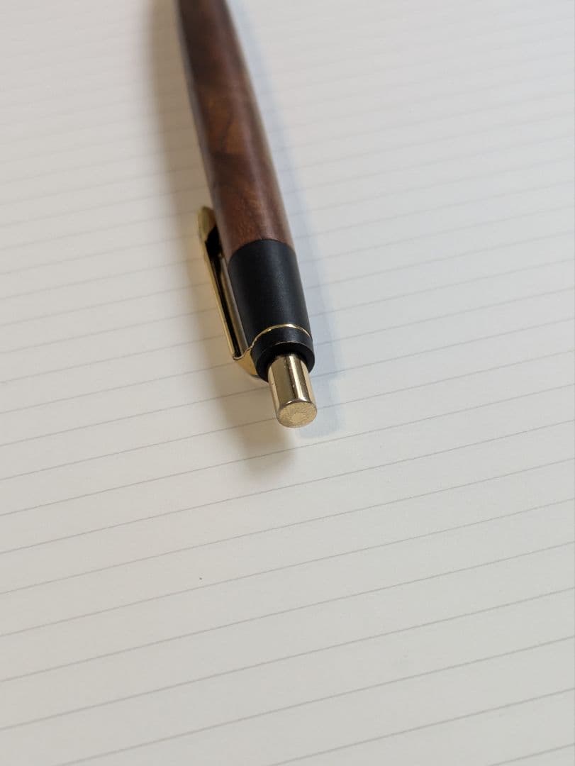 野原工芸　限定　欅上杢　旧型　シャープペンシル　固定式口金