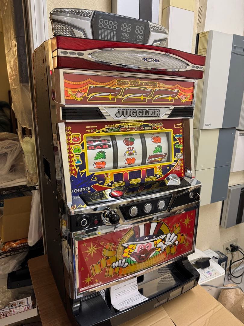 パチスロ実機 SアイムジャグラーEX-TP 不要機、データランプ付