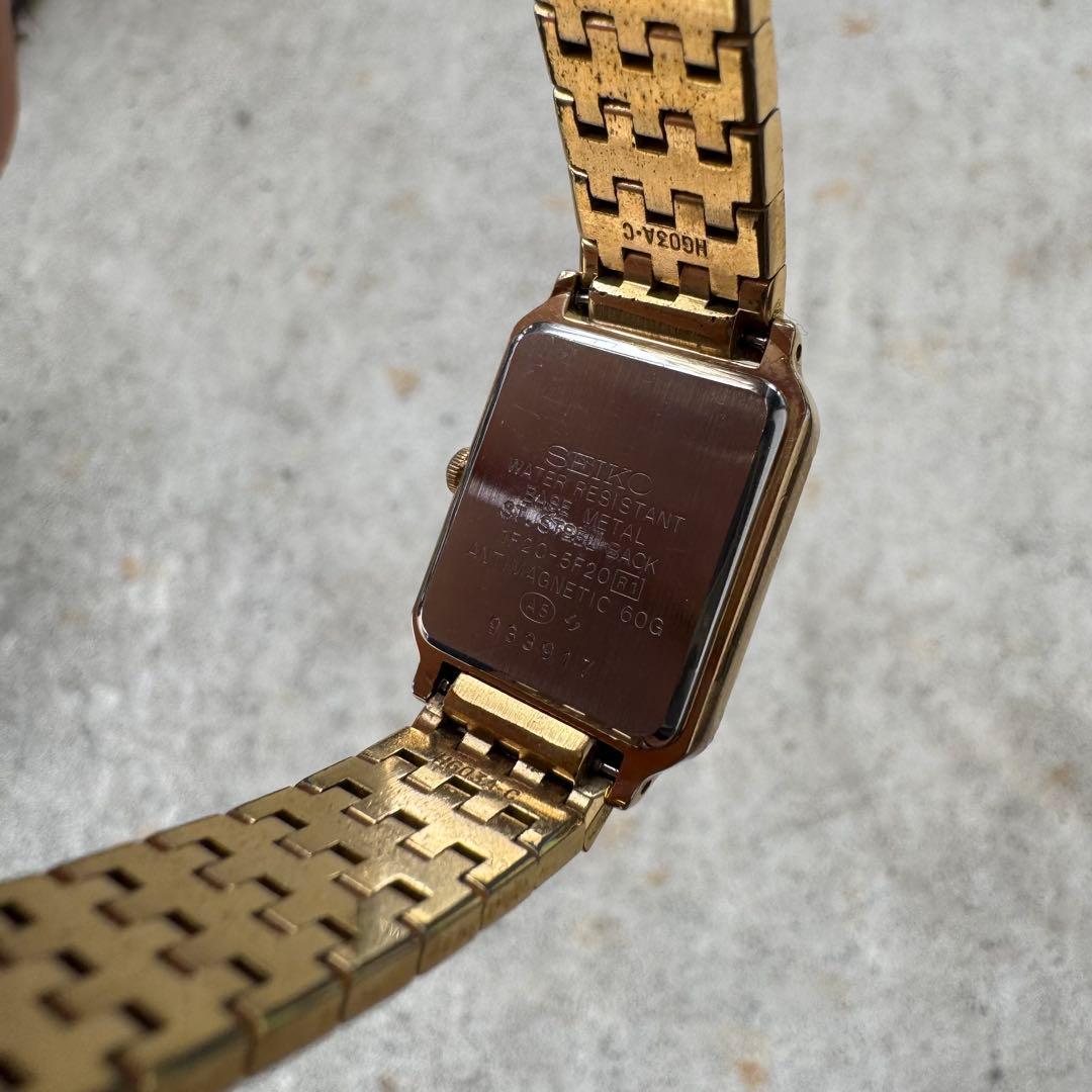 【新品電池】seikoレクタンギュラー スクエア tank 美品