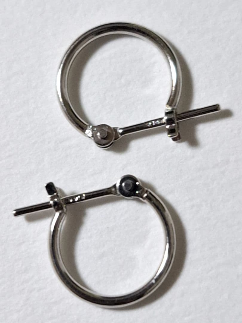 14金 フープピアス k14WG