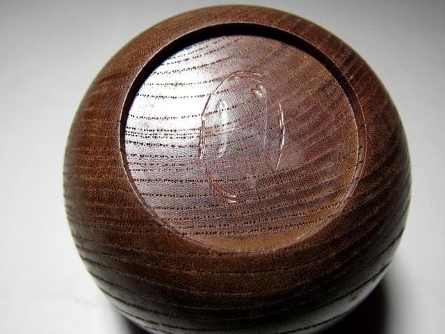 ＜土日限定価格＞駒沢利斎 桐木地 中棗 裏千家十四代 淡々斎花押　　　m129