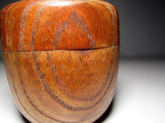 ＜土日限定価格＞駒沢利斎 桐木地 中棗 裏千家十四代 淡々斎花押　　　m129