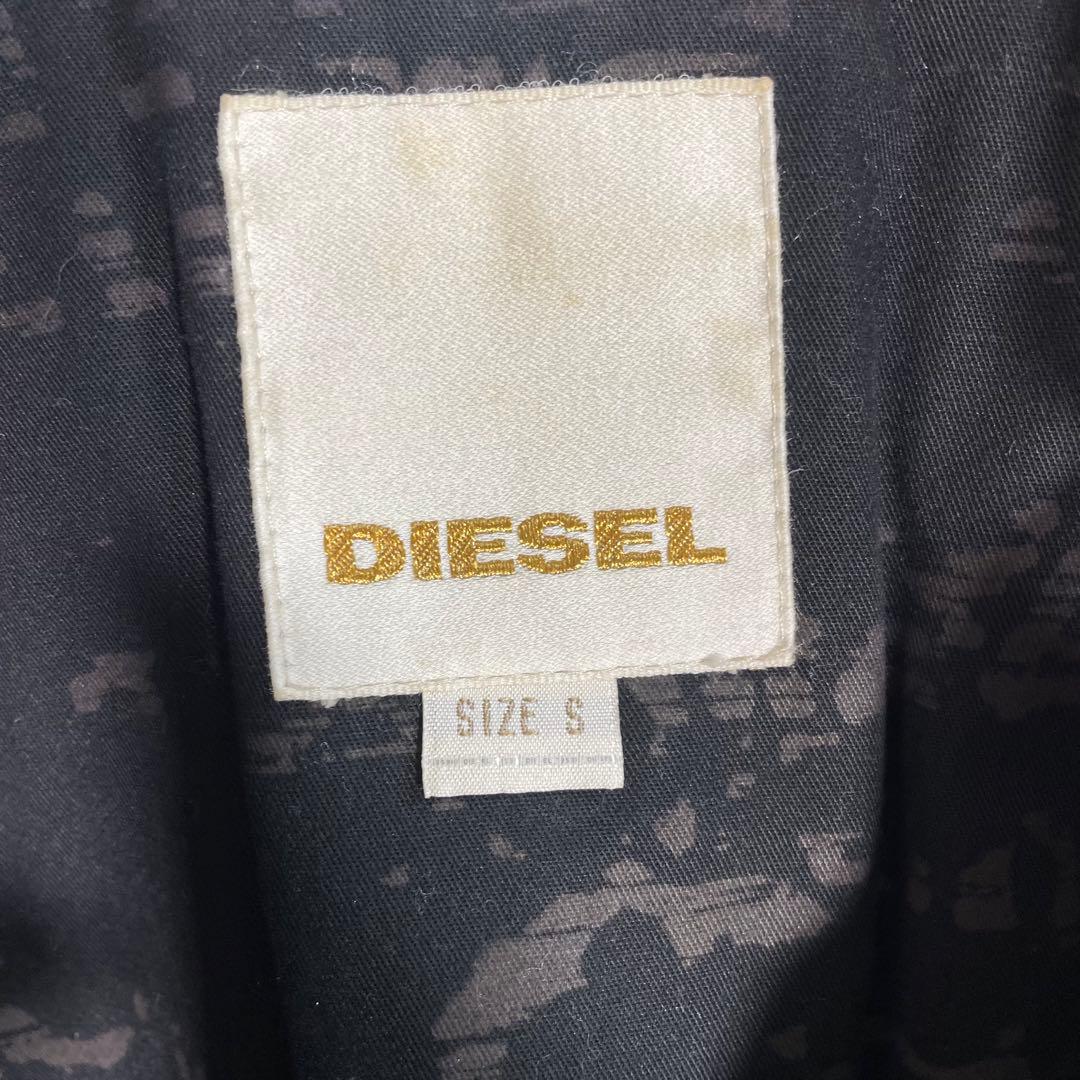 【人気】ディーゼル　レザージャケット　ライダースジャケット　シングル　緑　羊革