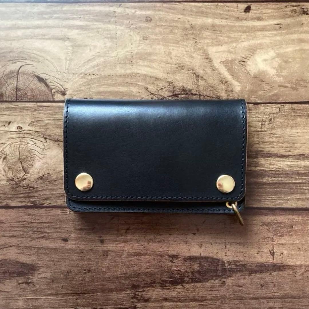 【わぽ】COW CRUSTトラッカーウォレット150【お札を折らずに収納】