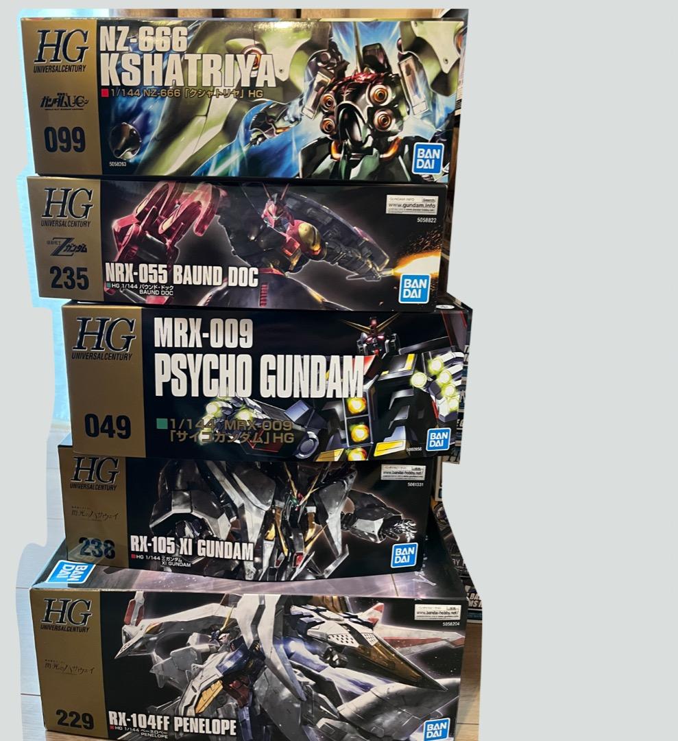 HG セット　クシャトリヤ　バウンドドック サイコガンダムなど