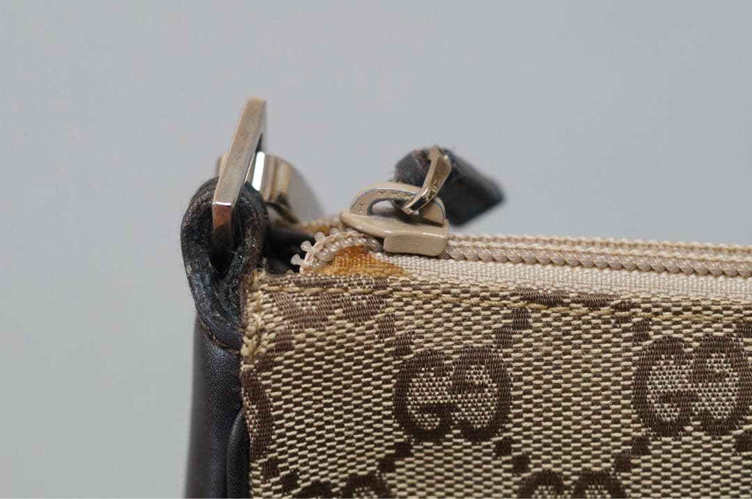 ぴ*き様 グッチ バンブーハンドル GGキャンバス バッグ