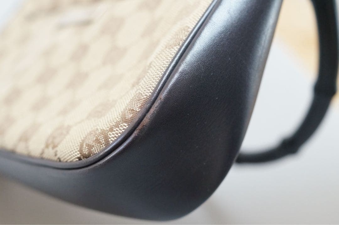 ぴ*き様 グッチ バンブーハンドル GGキャンバス バッグ