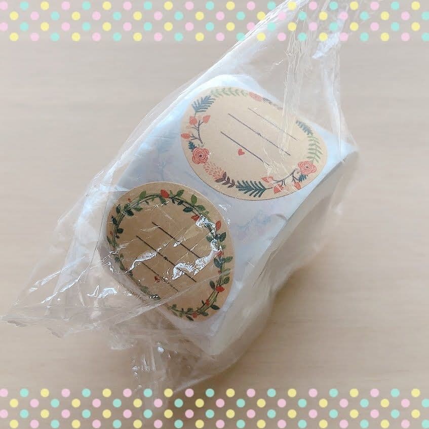 ラスト＊アソート＊サンキューシール＊切り売り60枚3.8cm＊ラベル＊メッセージ