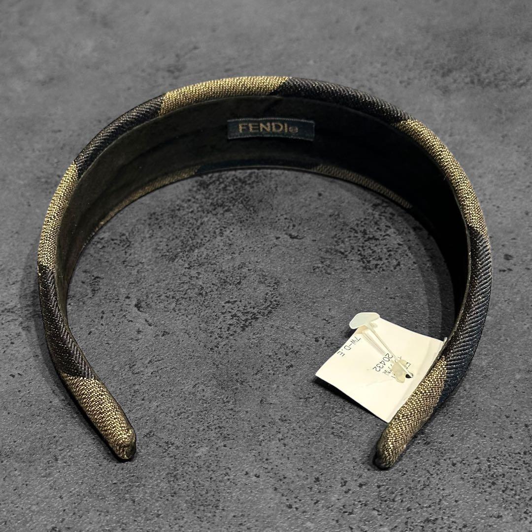 【未使用　タグ付】FENDI ペカン柄　カチューシャ　ヘアバンド