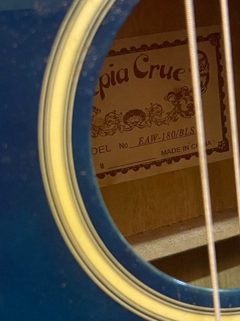Sepia Crue EAW-180-BLS エレアコ ギター ブルー