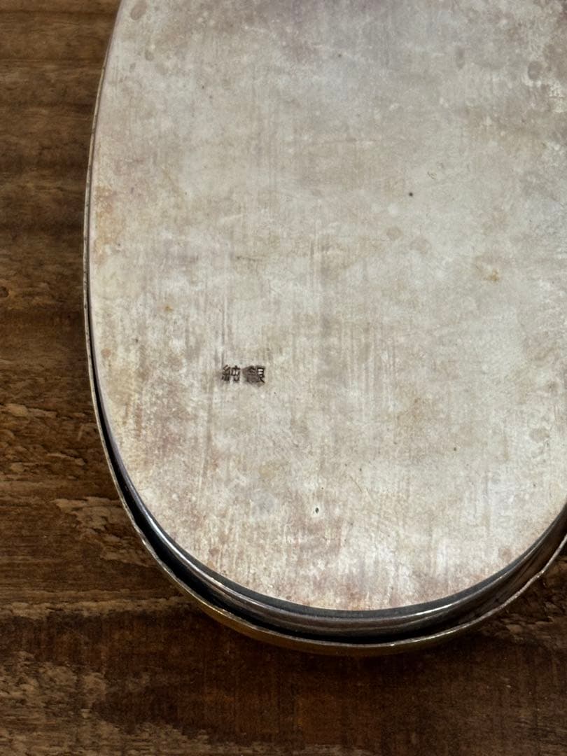 純銀　銀製品　香合　ヤンポ　菓子器