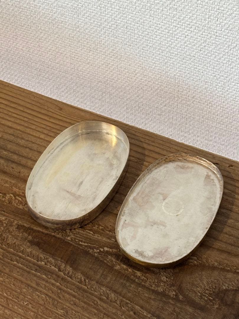 純銀　銀製品　香合　ヤンポ　菓子器