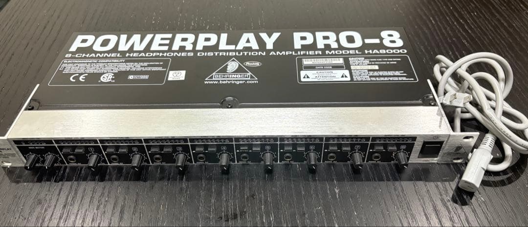 配信機器・PA機器・レコーディング機器 Behringer POWERPLAY PRO-8 HA8000
