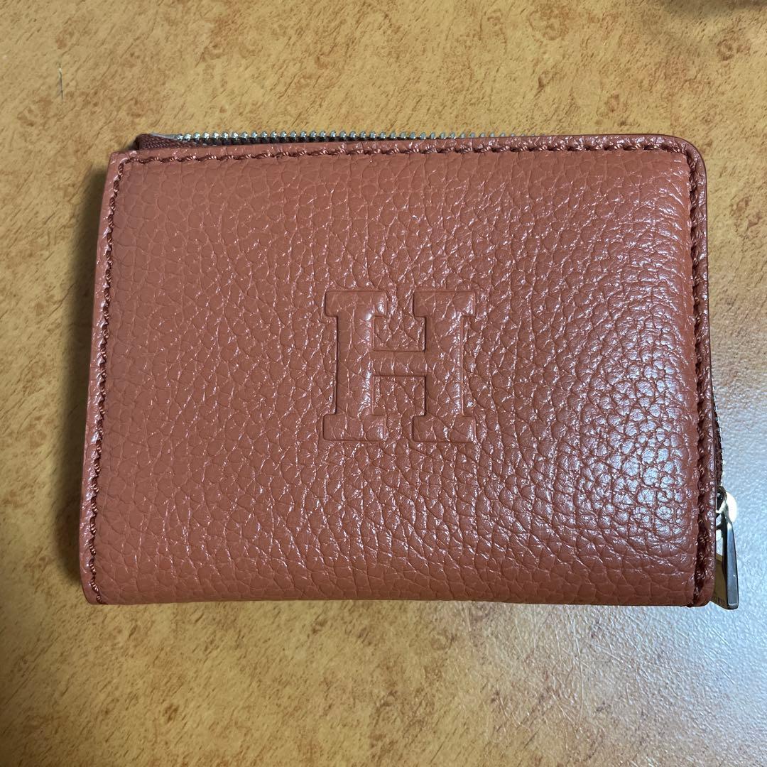 H ブラウンレザー ミニ財布　HIROFU