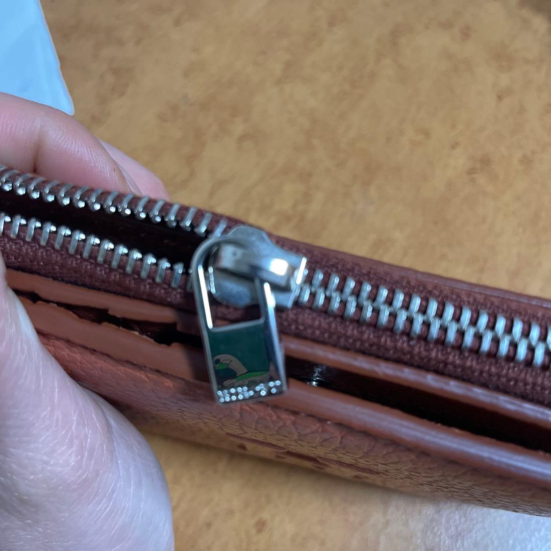 H ブラウンレザー ミニ財布　HIROFU