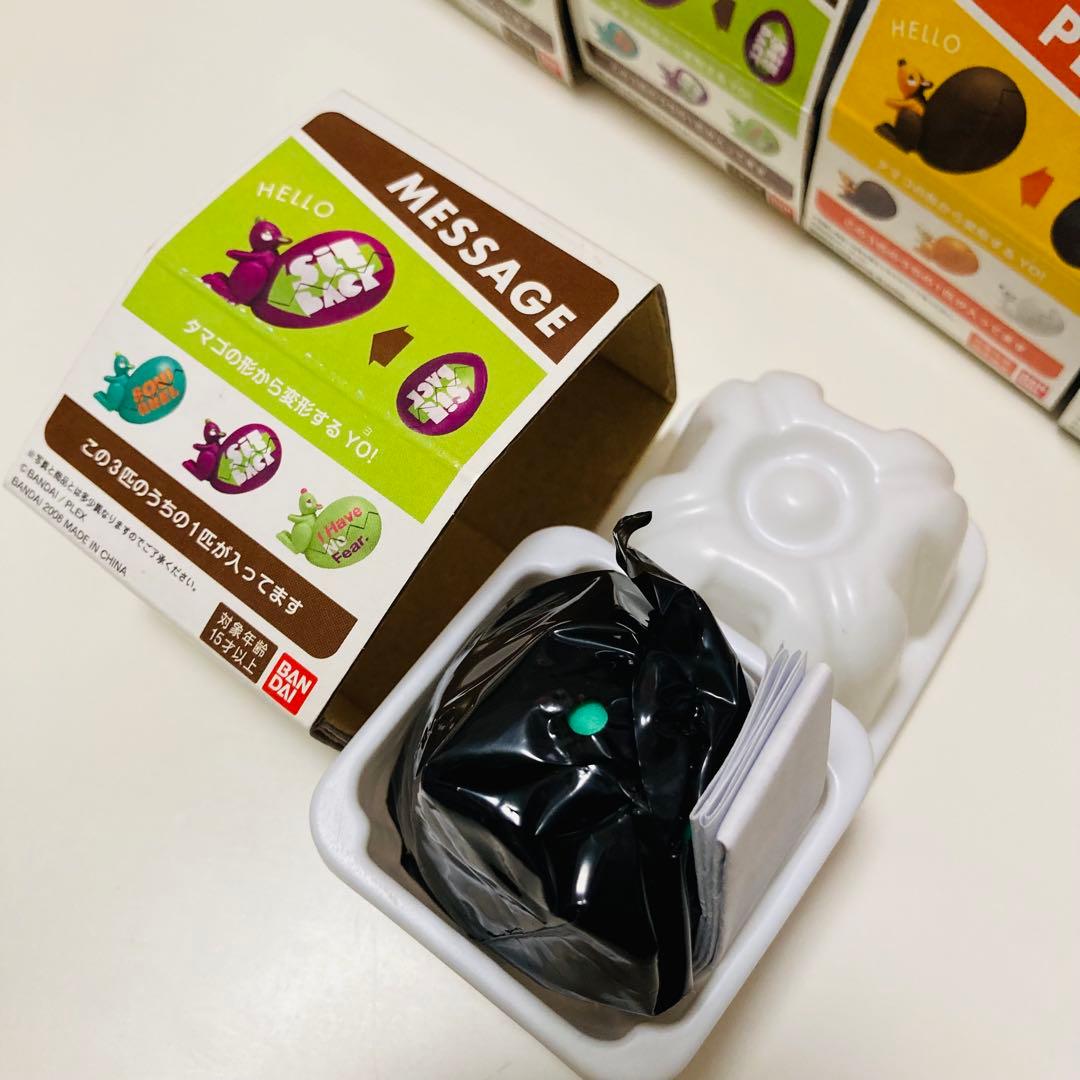 未開封品✳️タマゴラス『リス 卵型フィギュア 5個セット(プレーン＆メッセージ)』