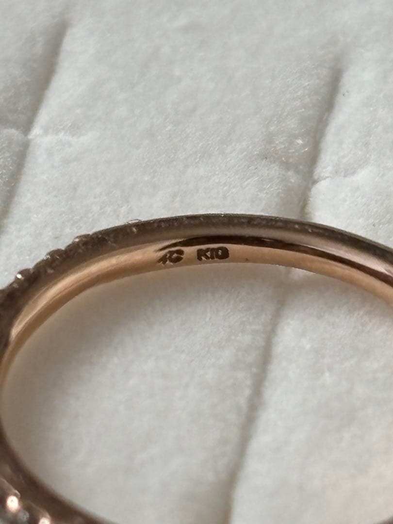 4°C K10ピンクゴールド ピンキーリング