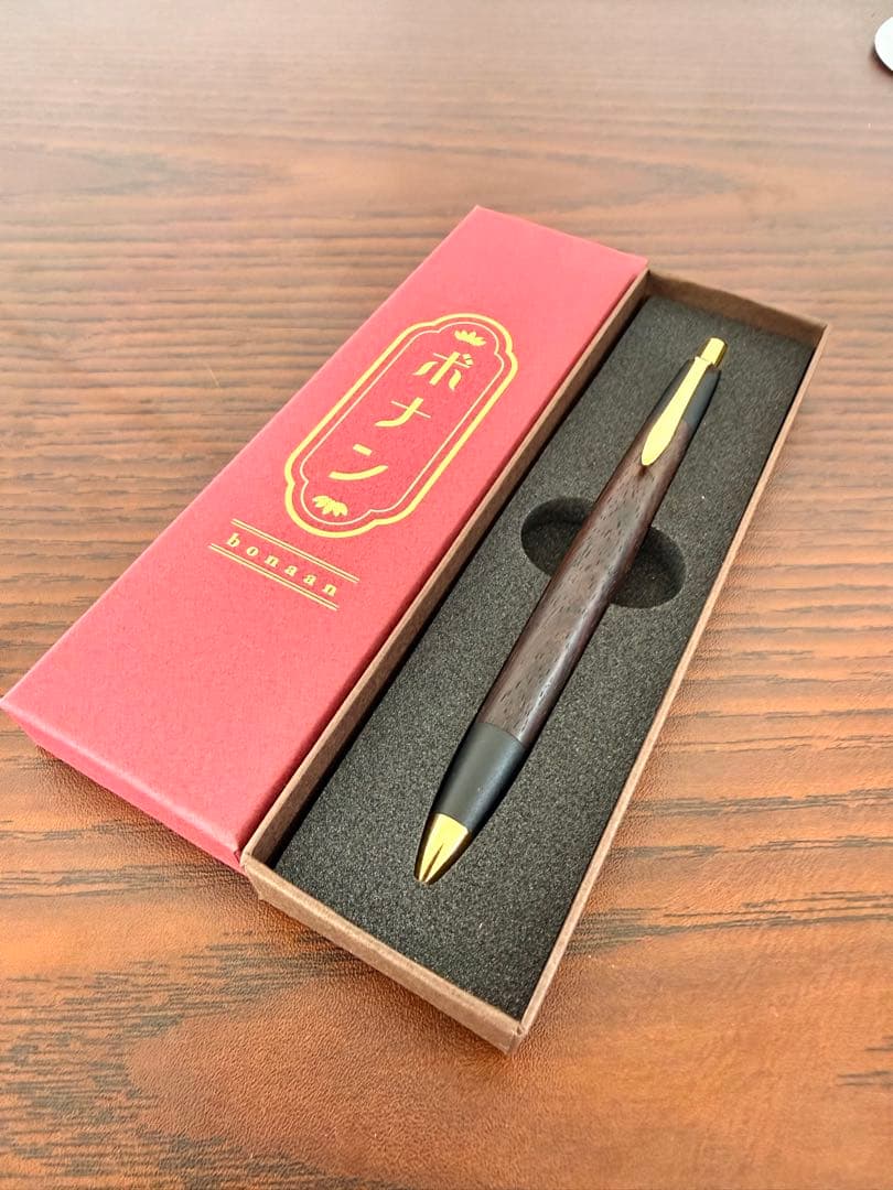 ボナンペン　インドローズウッド　真鍮金具シャープペンシル