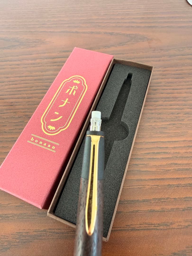 ボナンペン　インドローズウッド　真鍮金具シャープペンシル