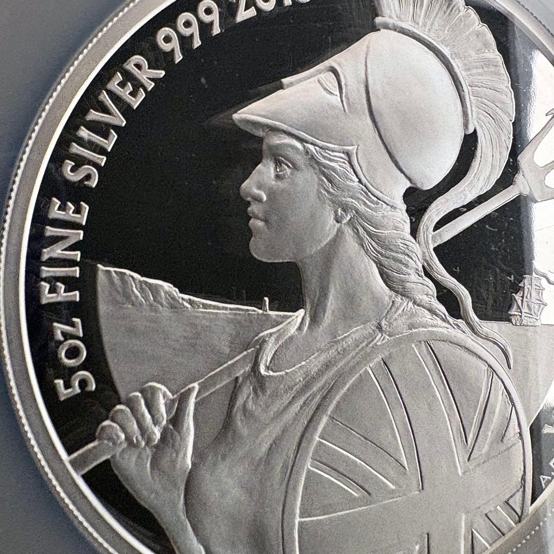 2015 イギリス ブリタニア 10ポンド 5オンス 銀貨