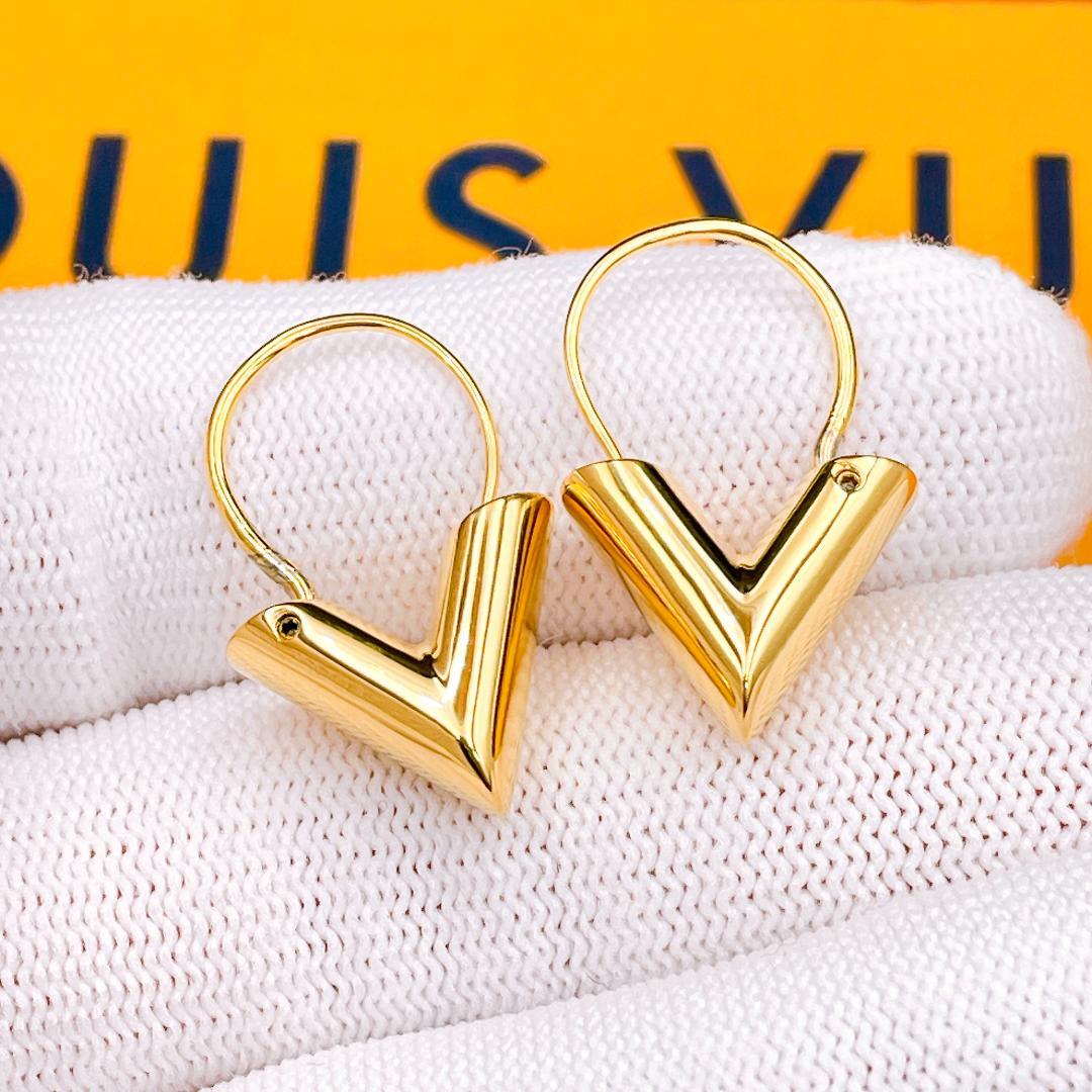 ◇ルイヴィトン◇エセンシャル フープピアス M61088 LE0115 ゴールド