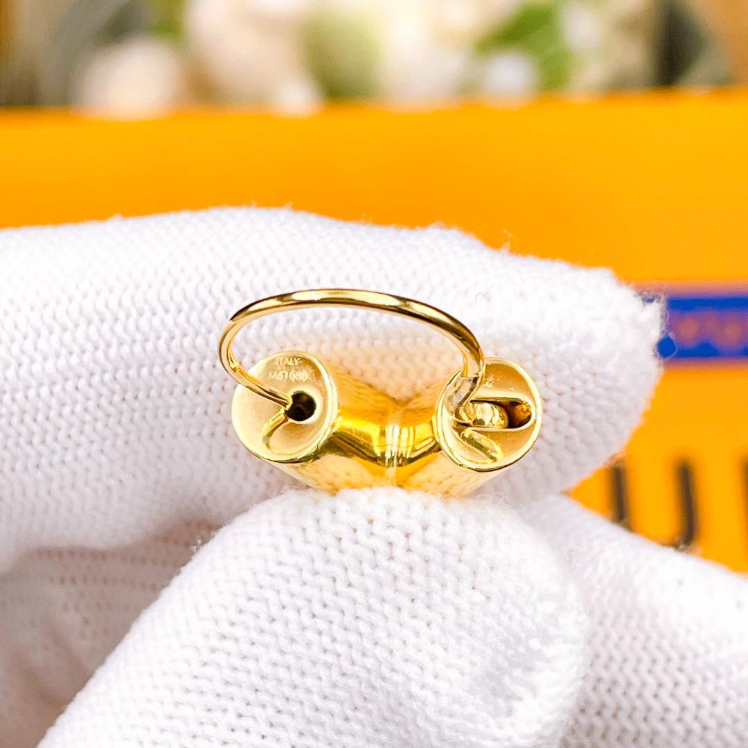 ◇ルイヴィトン◇エセンシャル フープピアス M61088 LE0115 ゴールド