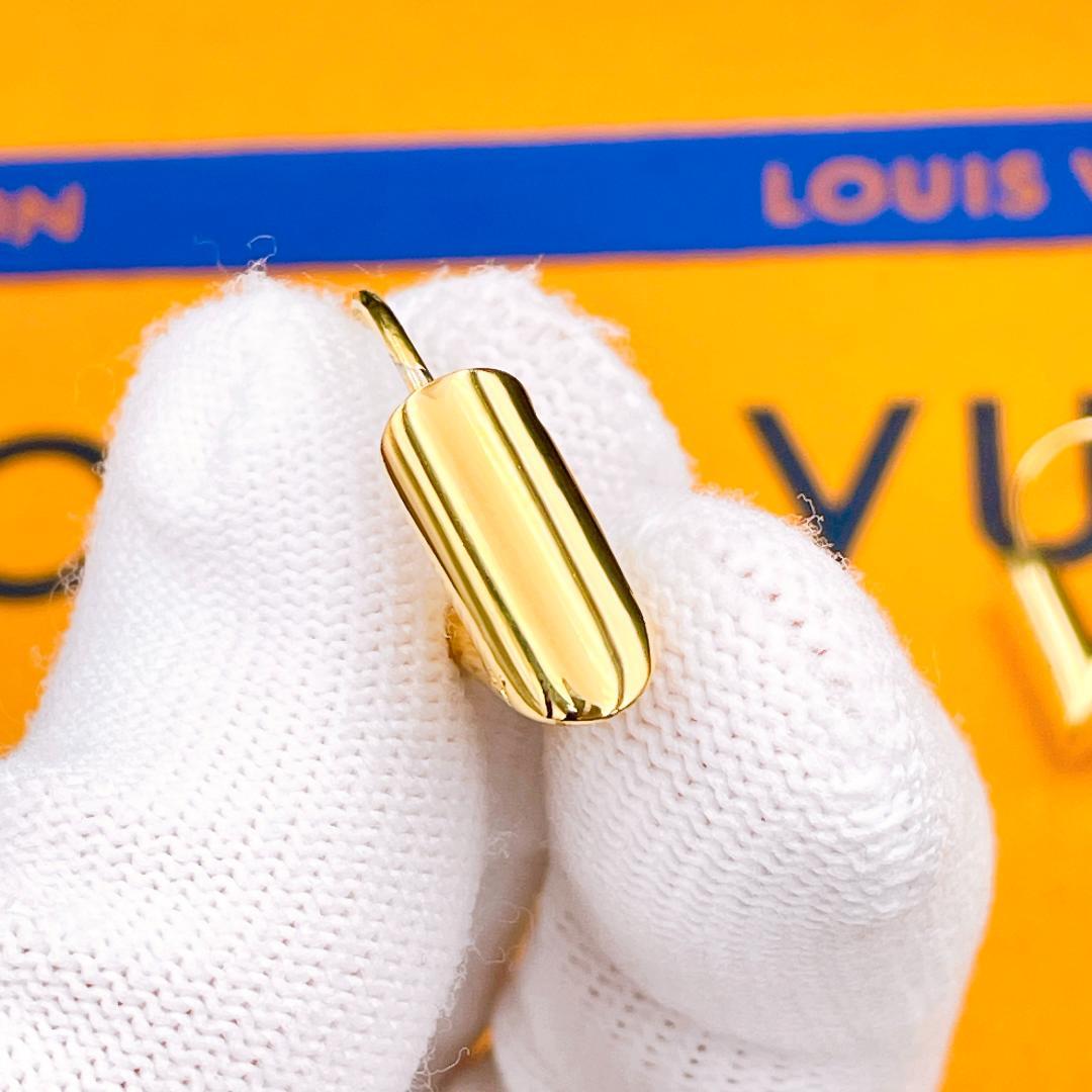 ◇ルイヴィトン◇エセンシャル フープピアス M61088 LE0115 ゴールド