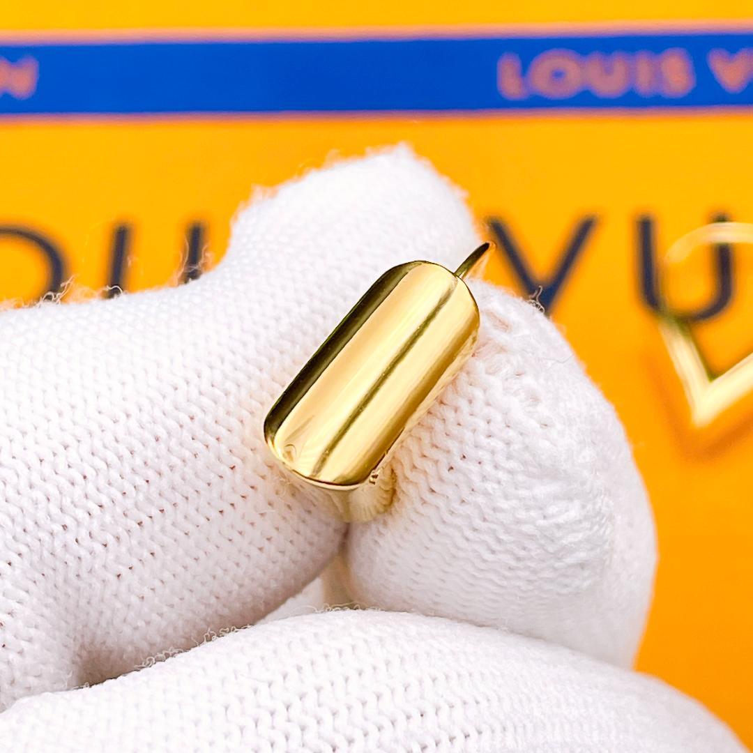 ◇ルイヴィトン◇エセンシャル フープピアス M61088 LE0115 ゴールド