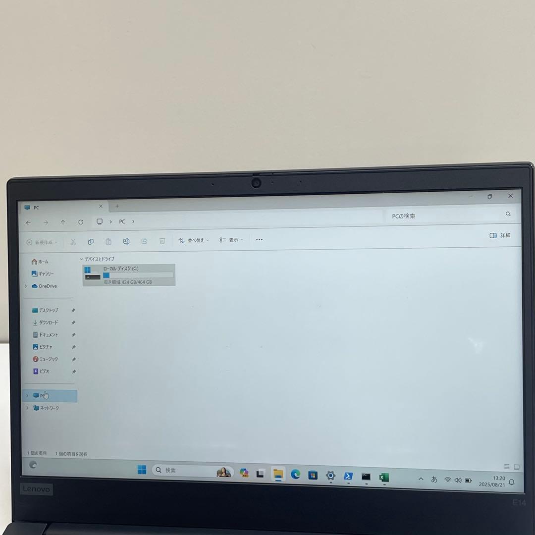 #140 レノボ ThinkPad E14 i3-10110U 8gb 512G