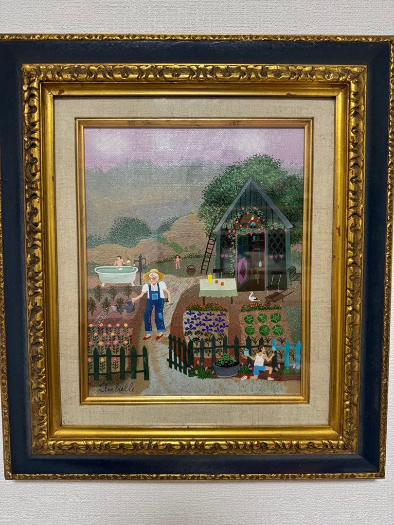 アンビエール　油絵　1点もの