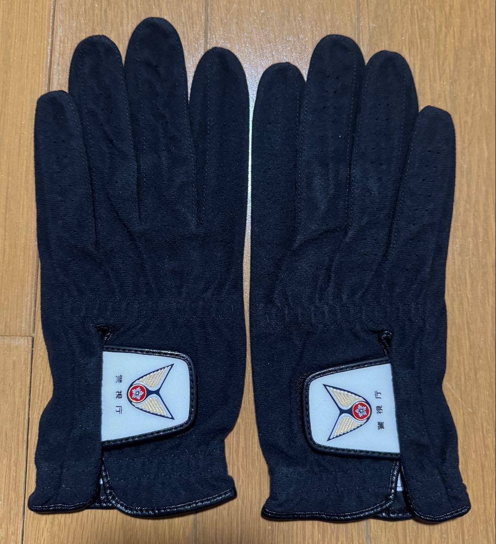 ポリスグローブ 合成革手袋 黒 LL 、白L 2つセット