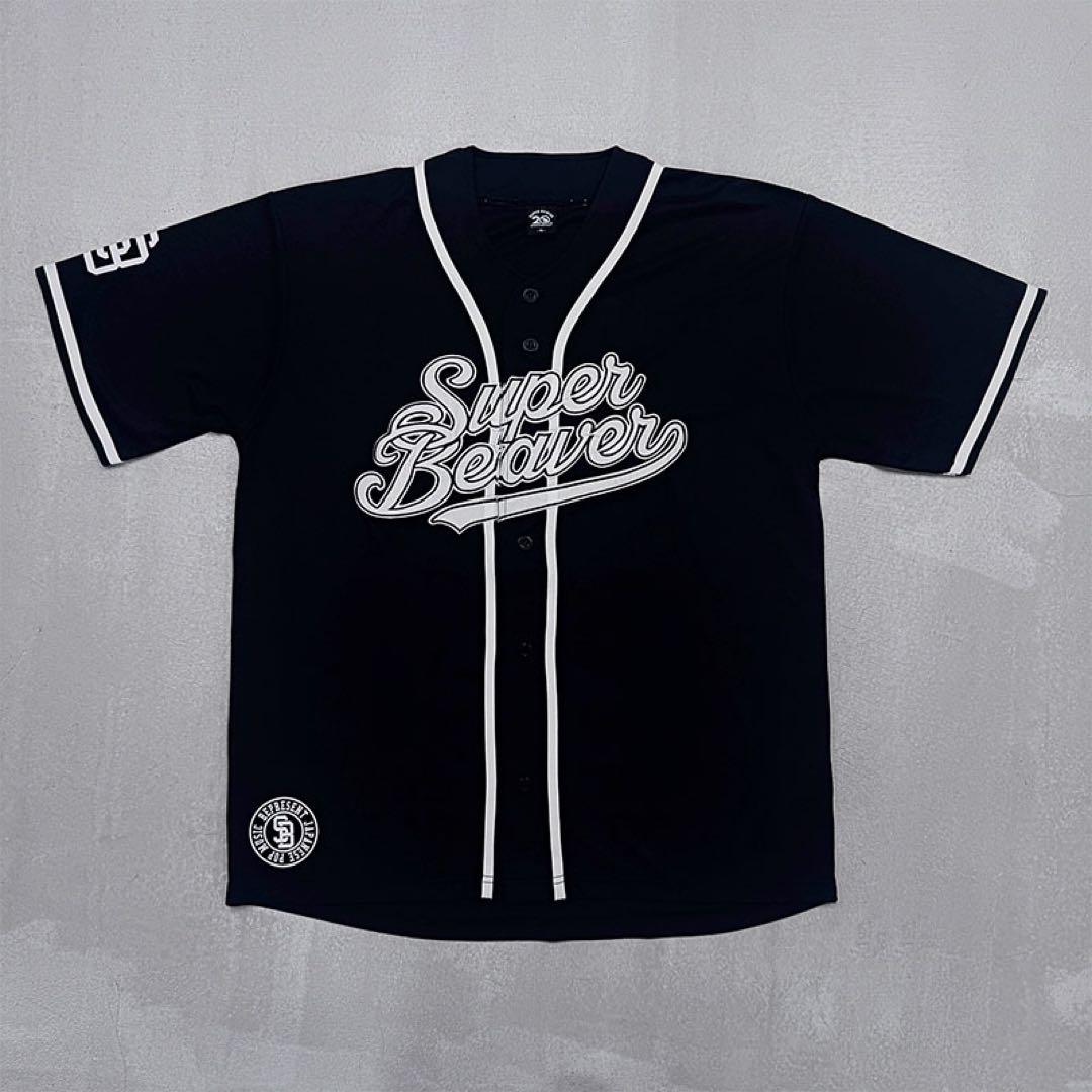 スーパービーバー　ベースボールシャツ