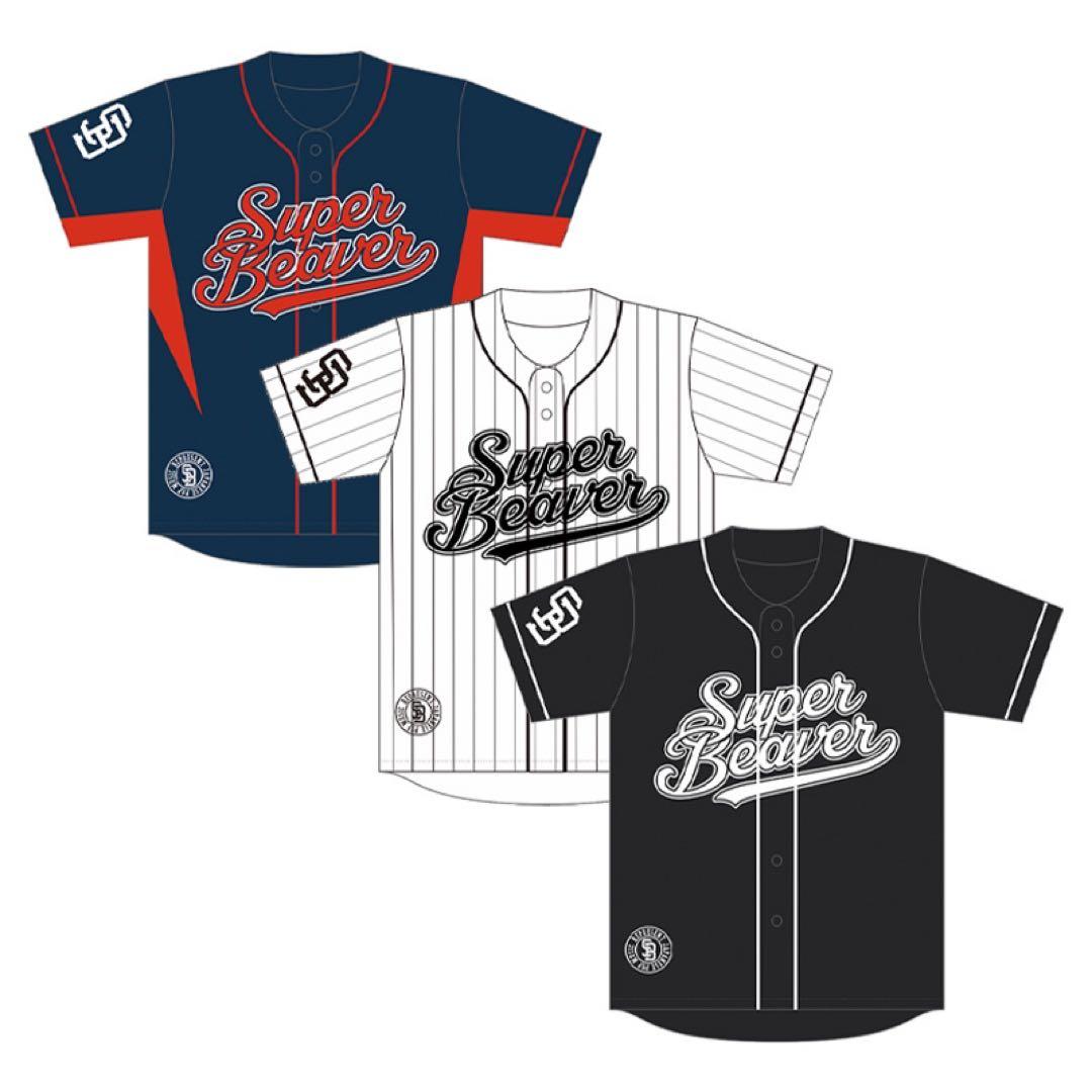 スーパービーバー　ベースボールシャツ
