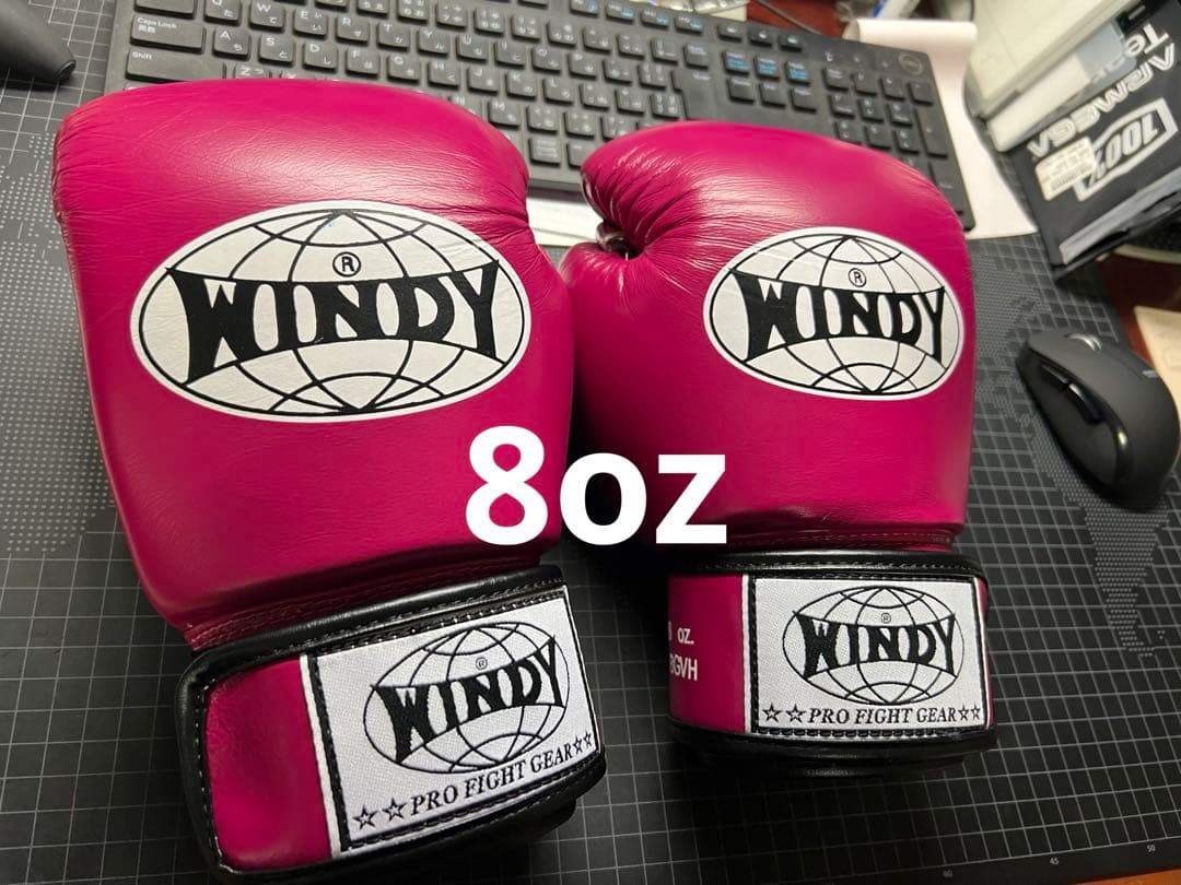 限定色ホットピンクWINDY 8ozボクシンググローブ