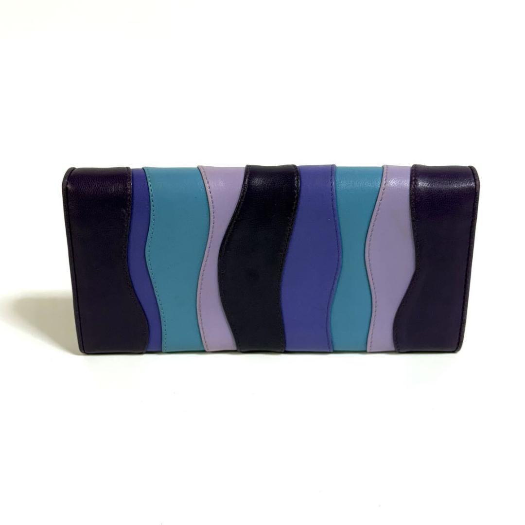 【美品】PRADA サフィアーノ レザー 二つ折り財布 イタリア製 元箱付