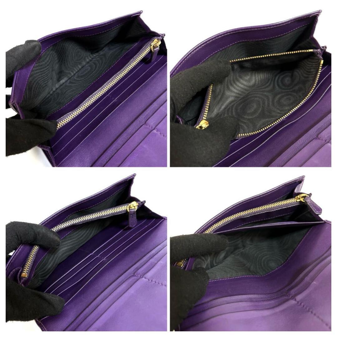 【美品】PRADA サフィアーノ レザー 二つ折り財布 イタリア製 元箱付