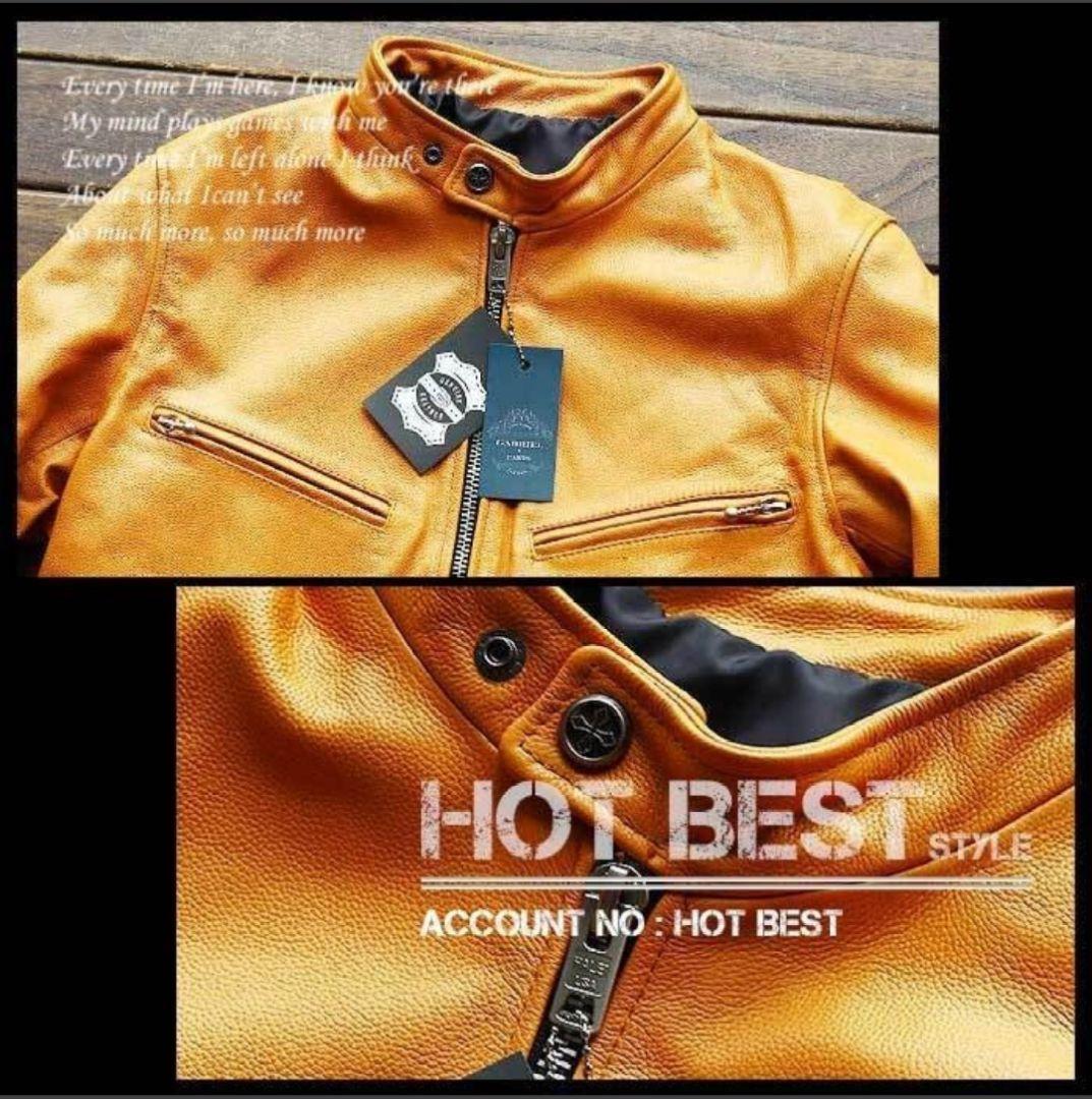 これ以上の値下不可！L【新品】18万円 最上級ナッパオイルレザー牛革 カウハイド