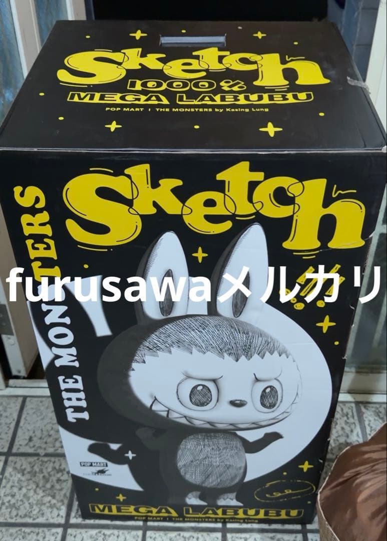 the monster sketch labubu 1000% フィギュア