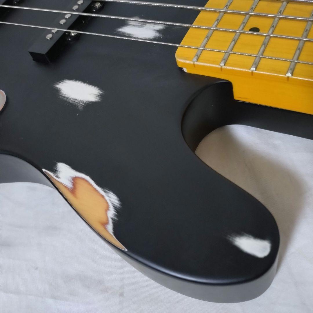 ノーブランド　テレキャスターベース　カスタム仕様　ハードレリック　リバースヘッド