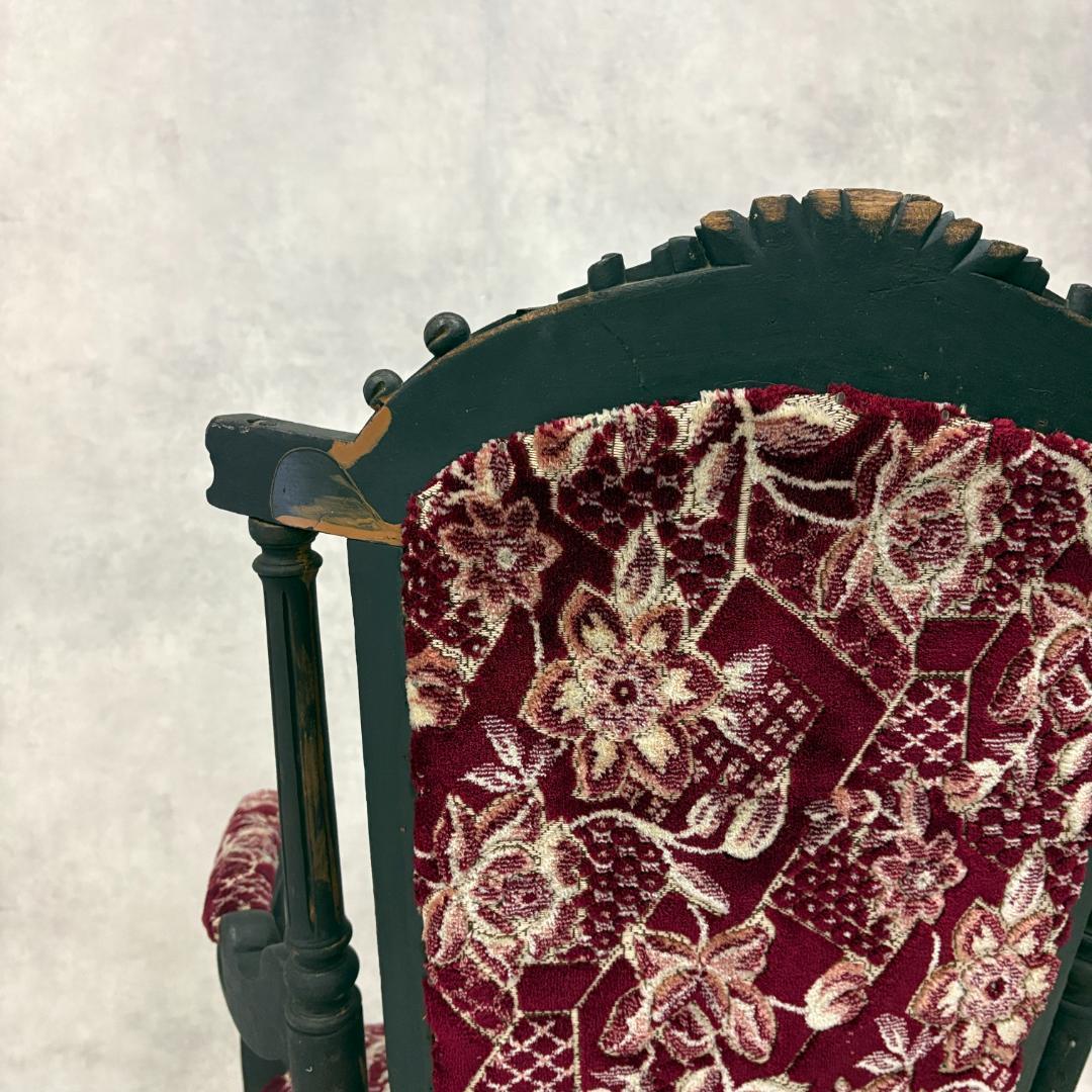 ネパール　パタン　アンティークアームチェア【B】