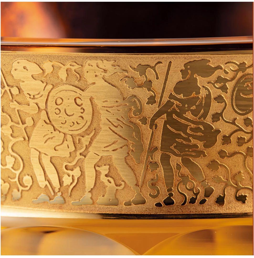 R*O様 Moser アンバーガラス器 金色装飾