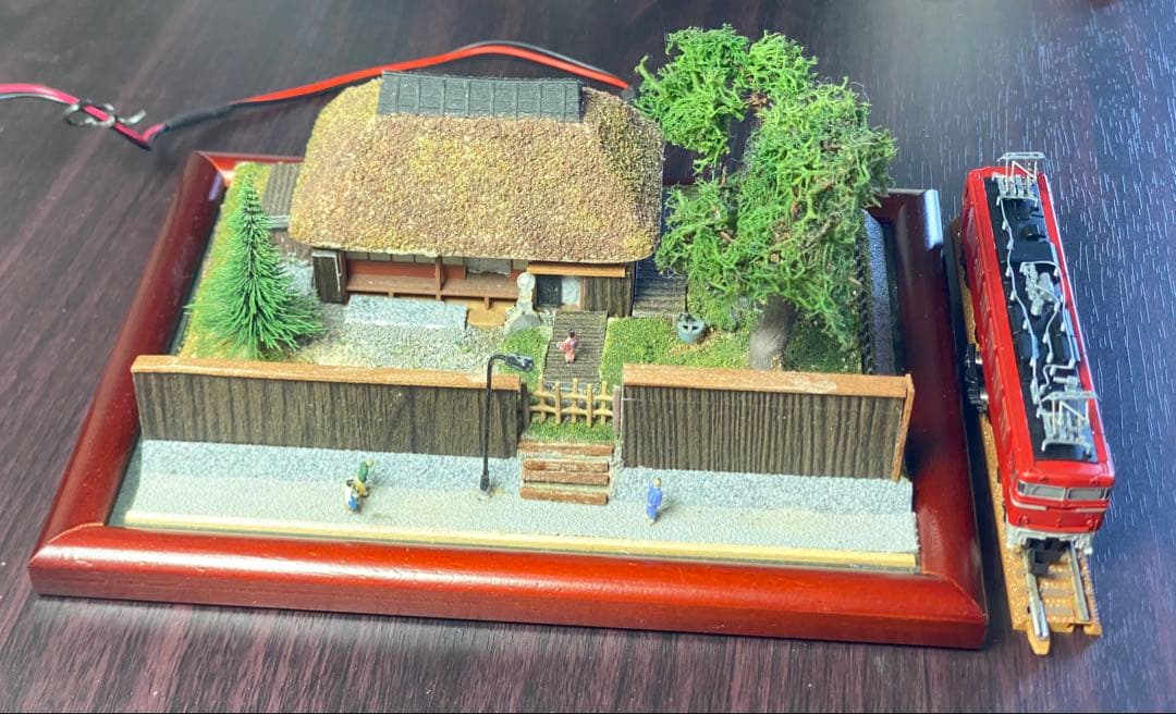 古民家ジオラマ　夜景ライト付き